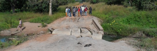 Pont de Bortoko écroulé